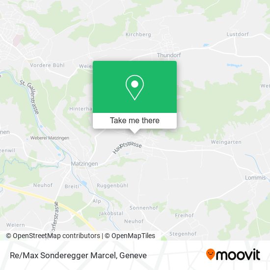 Re/Max Sonderegger Marcel map