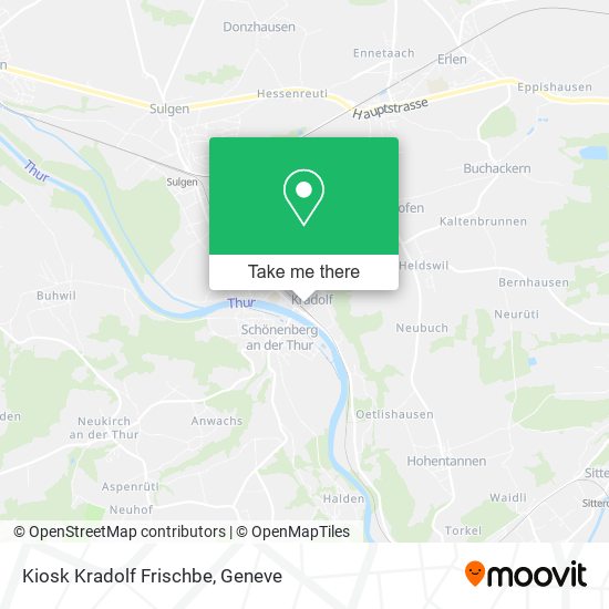 Kiosk Kradolf Frischbe map