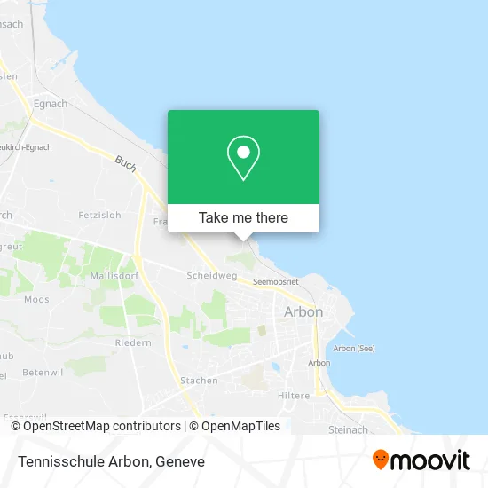 Tennisschule Arbon map