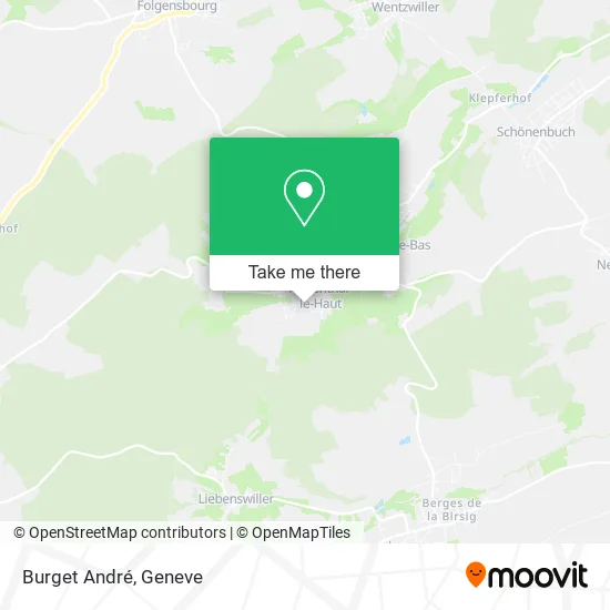 Burget André map
