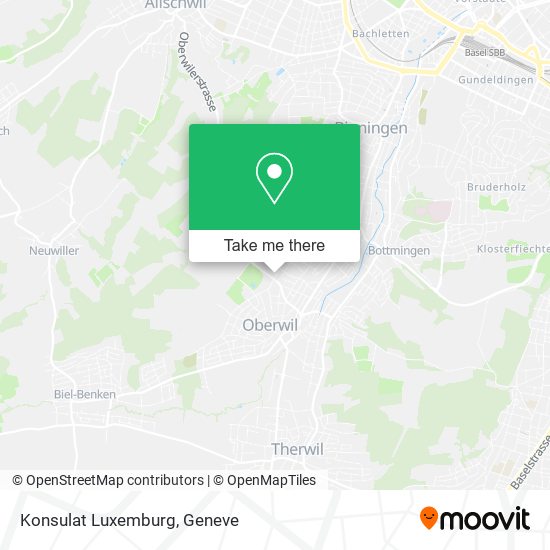 Konsulat Luxemburg map