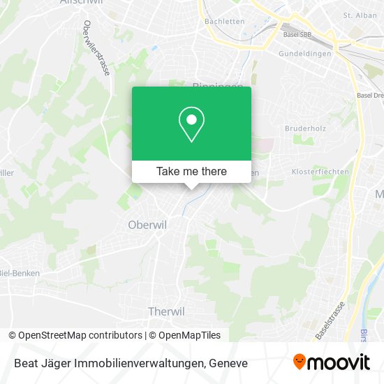 Beat Jäger Immobilienverwaltungen map
