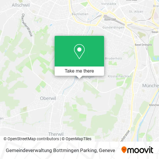 Gemeindeverwaltung Bottmingen Parking plan
