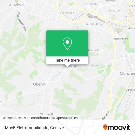 MovE Eletromobilidade map