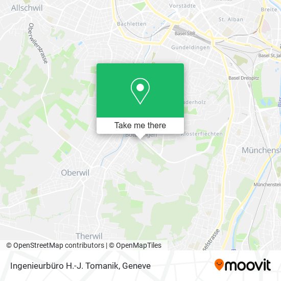 Ingenieurbüro H.-J. Tomanik map