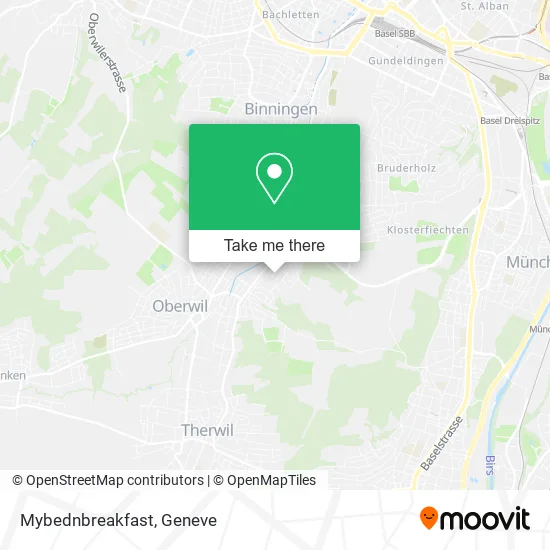 Mybednbreakfast map