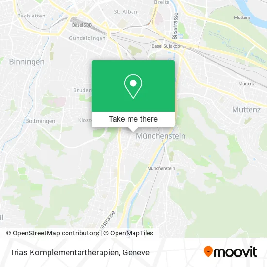 Trias Komplementärtherapien map
