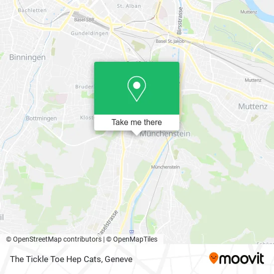 The Tickle Toe Hep Cats map