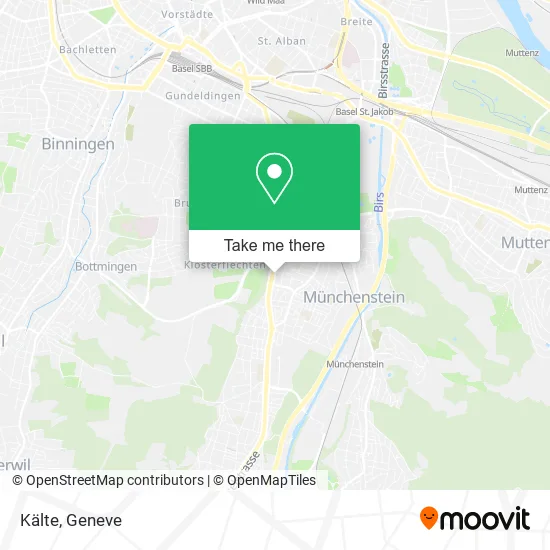 Kälte map