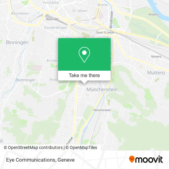 Eye Communications map