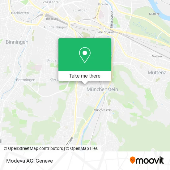 Modeva AG map