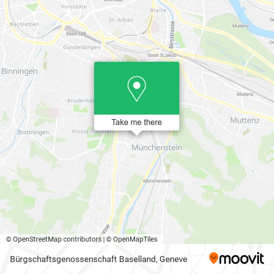 Bürgschaftsgenossenschaft Baselland map
