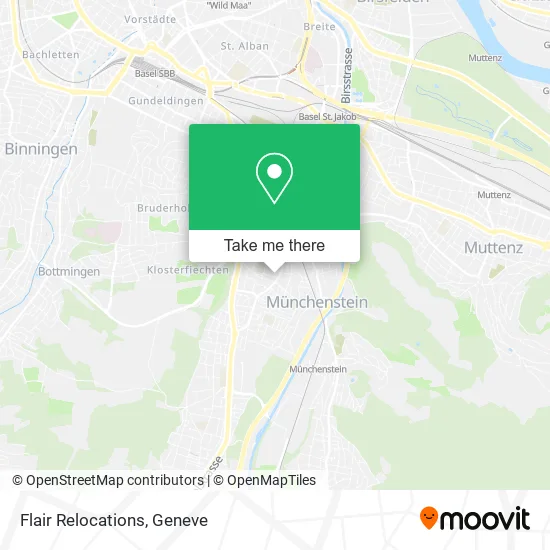 Flair Relocations map