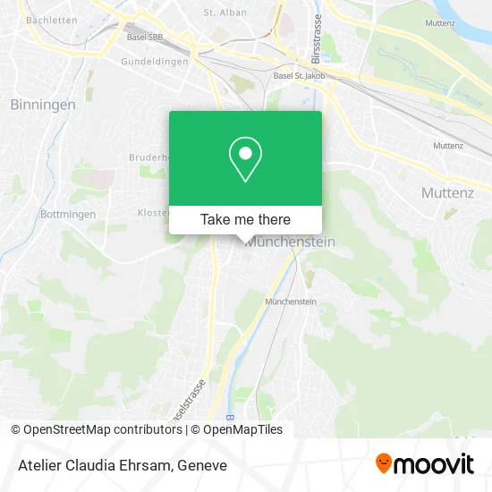 Atelier Claudia Ehrsam map