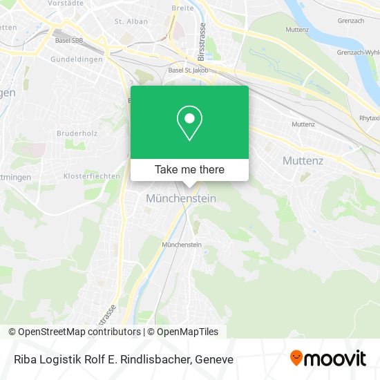Riba Logistik Rolf E. Rindlisbacher map
