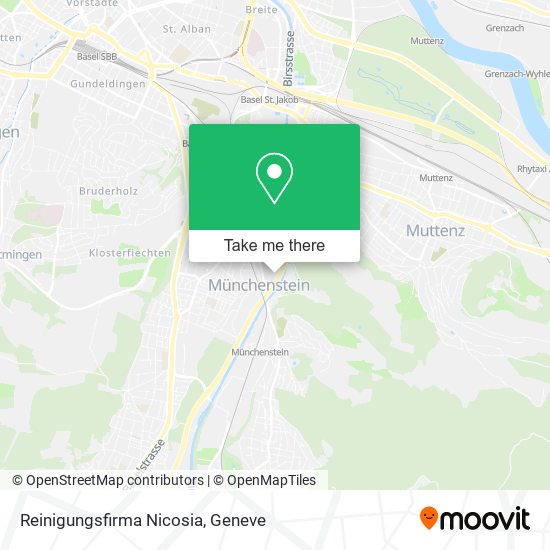 Reinigungsfirma Nicosia map