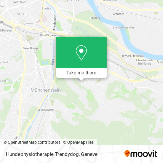Hundephysiotherapie Trendydog map