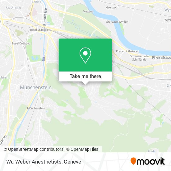 Wa-Weber Anesthetists map
