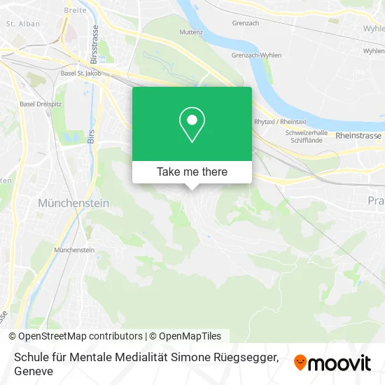 Schule für Mentale Medialität Simone Rüegsegger map