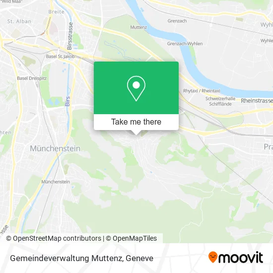 Gemeindeverwaltung Muttenz map