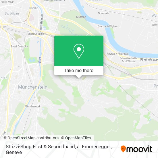 Strizzi-Shop First & Secondhand, a. Emmenegger map