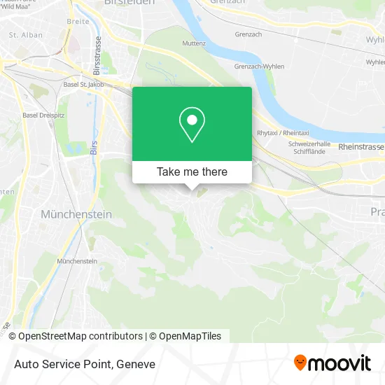 Auto Service Point map