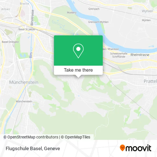 Flugschule Basel map