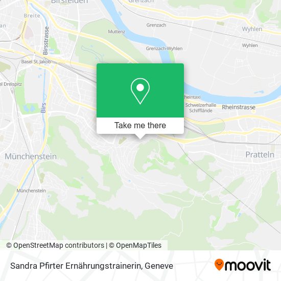 Sandra Pfirter Ernährungstrainerin map