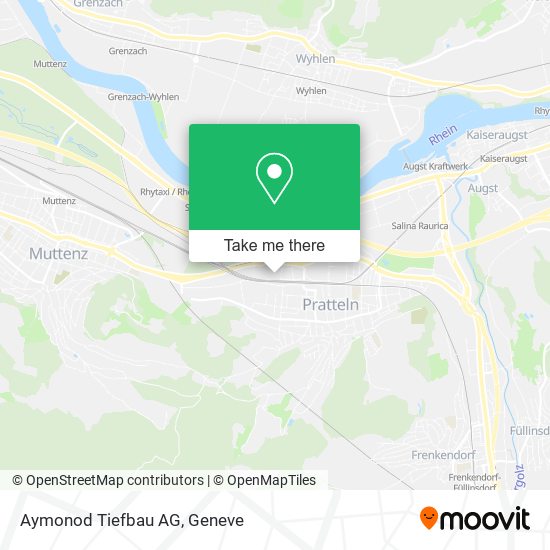 Aymonod Tiefbau AG map