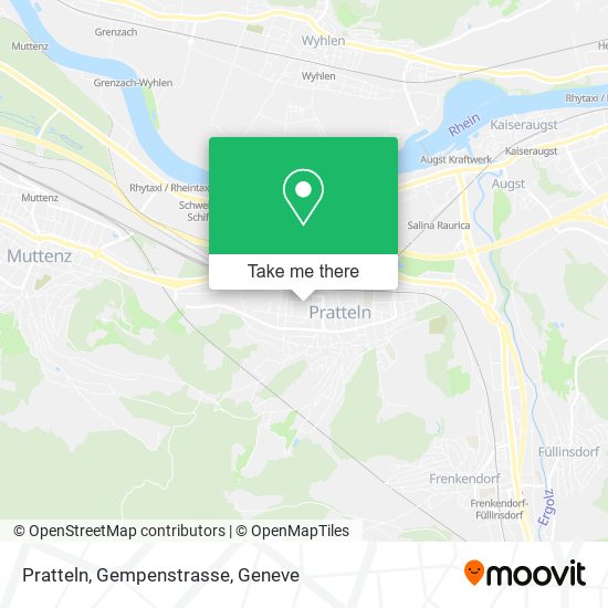 Pratteln, Gempenstrasse map