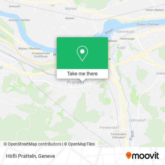 Höfli Pratteln map