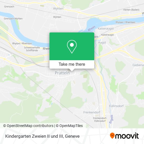 Kindergarten Zweien II und III map