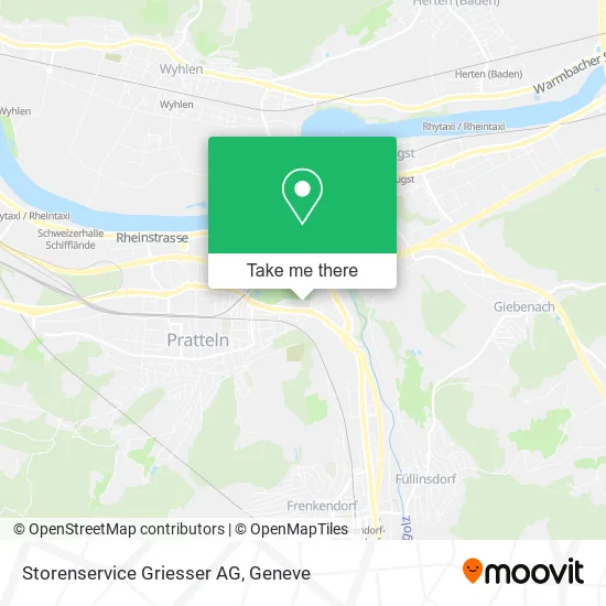Storenservice Griesser AG map