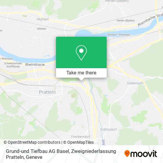 Grund-und Tiefbau AG Basel, Zweigniederlassung Pratteln map