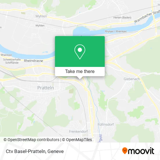Ctv Basel-Pratteln map