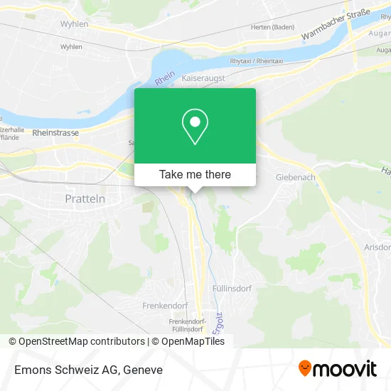 Emons Schweiz AG map