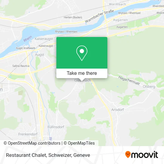 Restaurant Chalet, Schweizer map