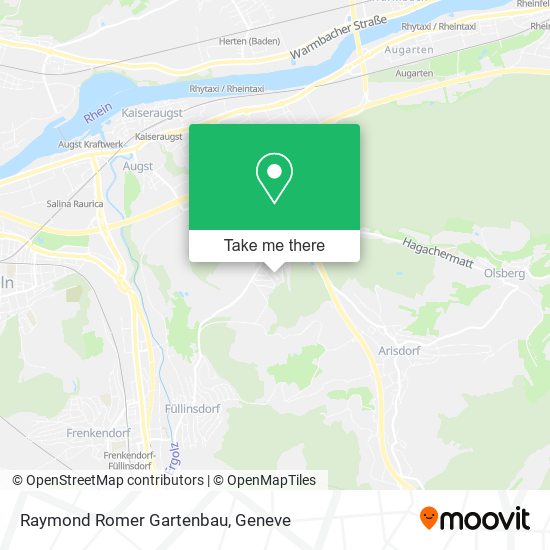 Raymond Romer Gartenbau map
