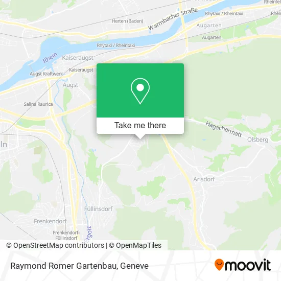Raymond Romer Gartenbau map