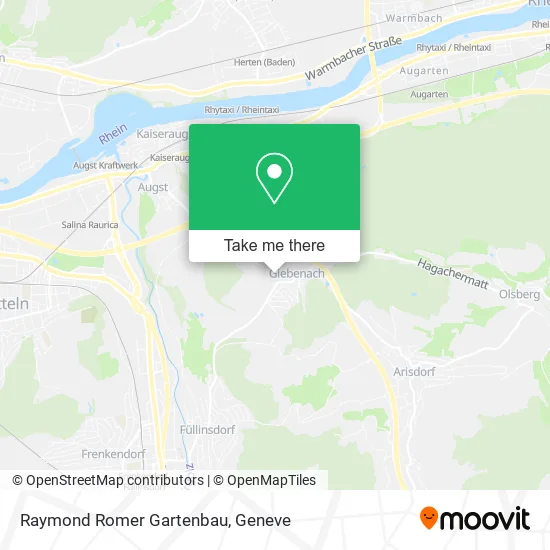 Raymond Romer Gartenbau map