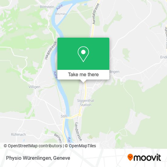 Physio Würenlingen Karte