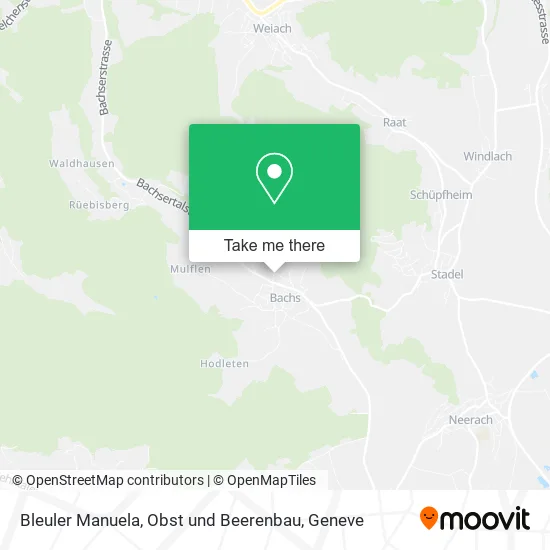 Bleuler Manuela, Obst und Beerenbau map