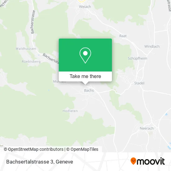 Bachsertalstrasse 3 map
