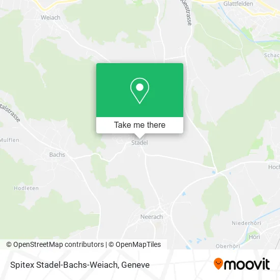 Spitex Stadel-Bachs-Weiach map