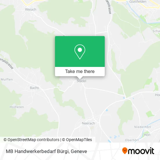 MB Handwerkerbedarf Bürgi map