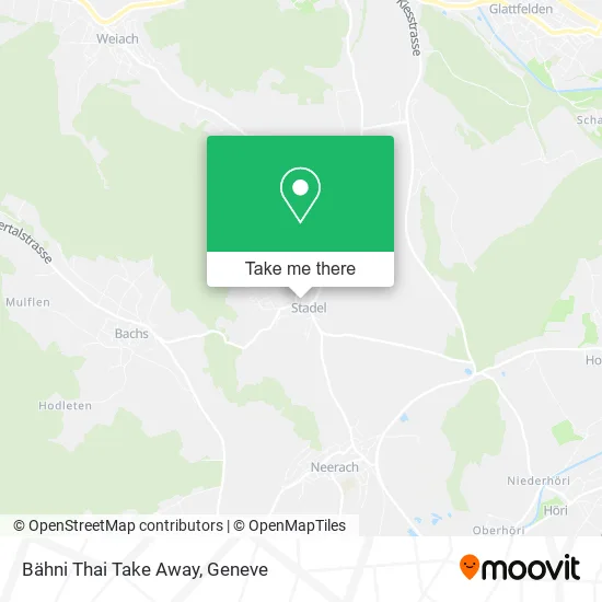 Bähni Thai Take Away map