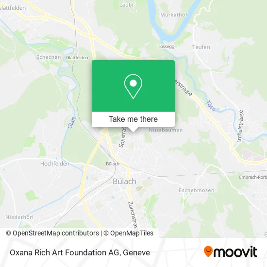 Oxana Rich Art Foundation AG map