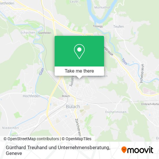 Günthard Treuhand und Unternehmensberatung map