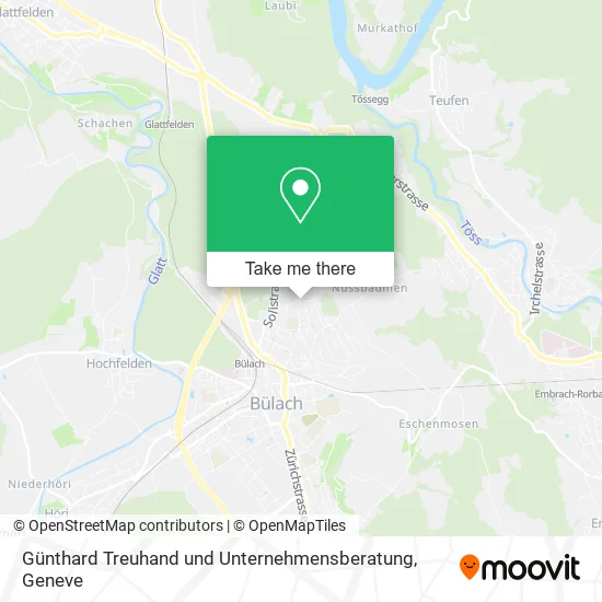 Günthard Treuhand und Unternehmensberatung map