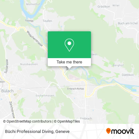 Büchi Professional Diving map